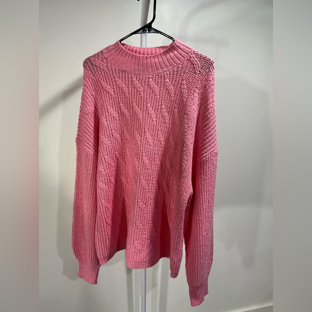 J. Crew Pink Crew Neck Sweater - Picture 1 of 4